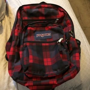 Jansport Big Student Plaid Backpack